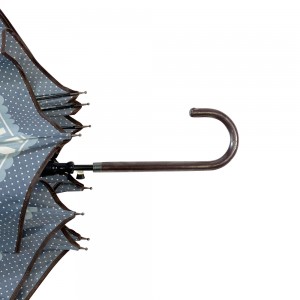 OVIDA rakt blått paraply Populärt färgstarkt paraply olika med anpassad design