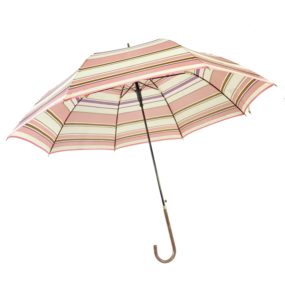 OVIDA 23 hüvelykes és 8 bordás egyenes esernyő, automata esernyő, biztonságos és könnyen nyitható egyedi kialakítással