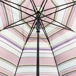 Ovida långa PU-läderhandtag dammode kvinnor anpassat japanskt paraply