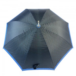 I-OVIDA 23 Intshi nezimbambo ezingu-8 I-Straight Umbrella Silver Coating ene-Custom Design