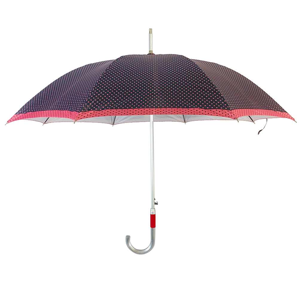 OVIDA 23 Inch et 8 Costis Rectus Umbrella Sliver Coating with Custom Design