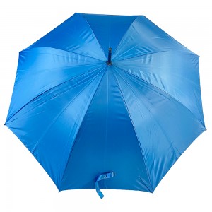 Ovida Blue Anti-UV Wood Stick Umbrella Automatysk Wood Handle Custom Umbrella