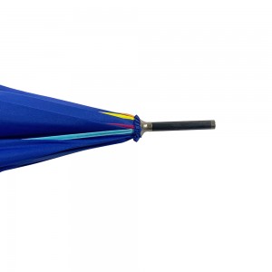 Parapluie à bâton Ovida 23 pouces 8 nervures J handle coloré parapluie avec logo du client imprimé