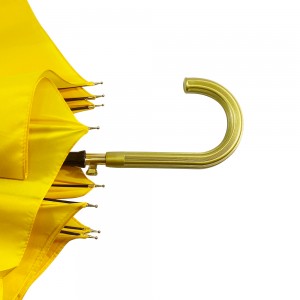 Ovida 23 დიუმიანი 8 ნეკნები ოქროს ლილვის სახელური ჯოხი ქოლგა ცხელი იყიდება სარეკლამო ქოლგა