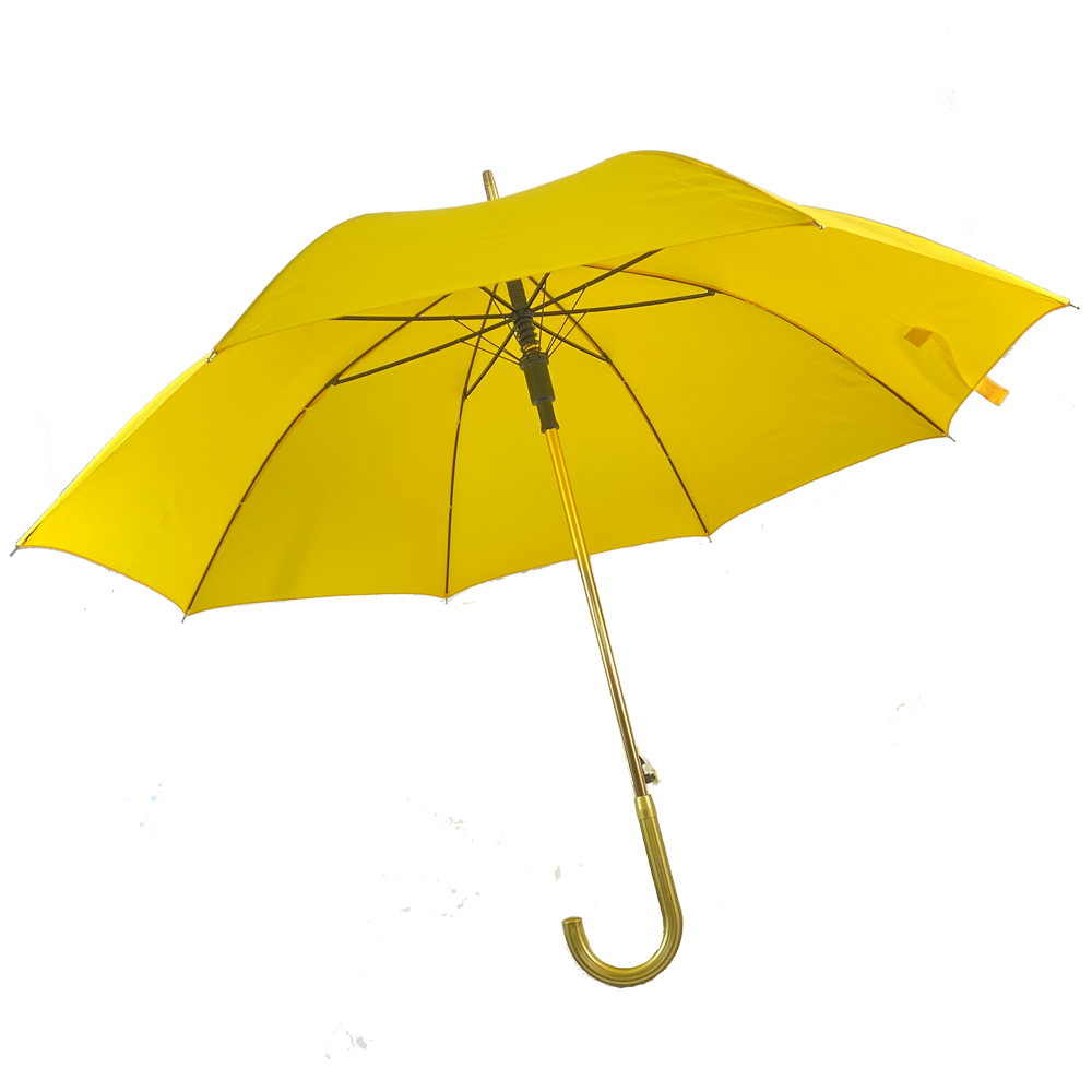 Ovida 23 inç 8 kaburga altın mil kolu sopa şemsiye sıcak satış promosyon şemsiye