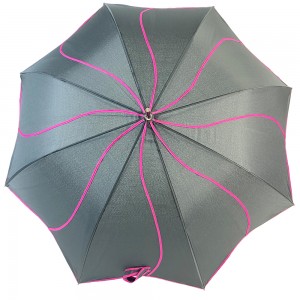 Ovida sieviešu lietussargu ziedu forma unikāls un moderns dizains ar klientu logotipu iekštelpās un ārā