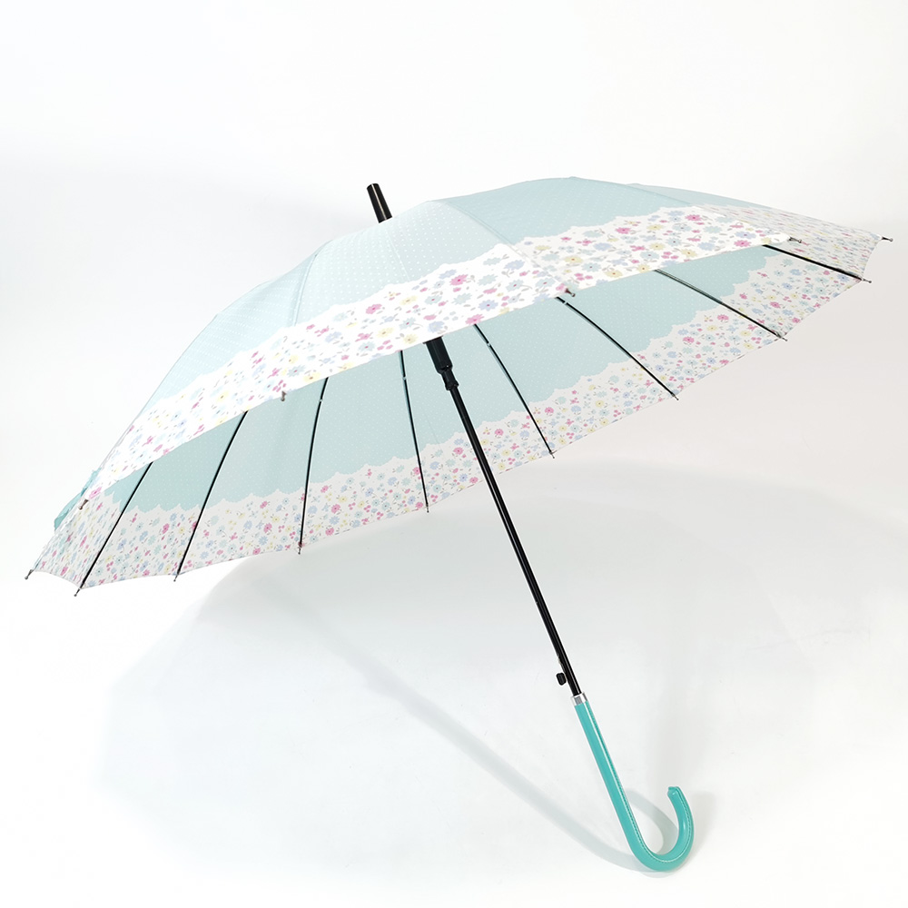 Ovida Japanese style 23 inch with 16 ribs fashion stick umbrella مع تصميم شعار العميل شحن سريع بسعر رخيص