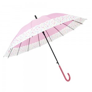 Ovida Japanske styl 23 inch mei 16 ribben moadestok paraplu mei logo-ûntwerp fan klant snelle ferstjoering mei goedkeape priis