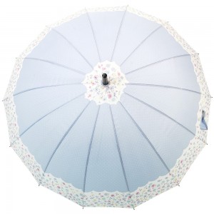 Ovida ombrellë e stilit japonez 23 inç me 16 brinjë me shkop modës me dizajn të logos së klientit transport i shpejtë me çmim të lirë
