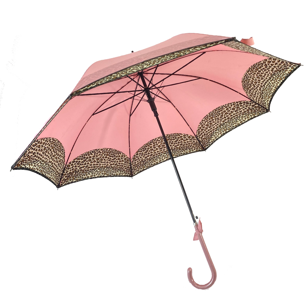 Ovida deštník přizpůsobený leopardí deštník duhový okraj dáma módní dámský deštník