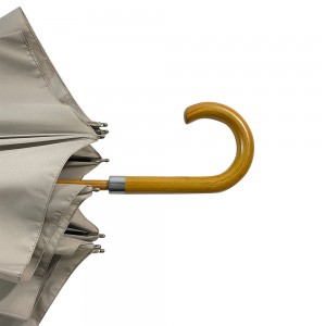 Ovida stor størrelse paraplyer tre J Shape håndtak med kunder mønster og farge design