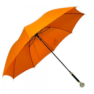 Ovida umubiri wuzuye gakondo abadamu berekana imyambarire yinyamanswa umbrella impano yimpano yamamaza ikirango icapa orange umbrella