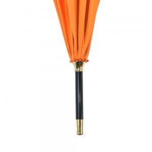 Ovida Ganzkörper-Regenschirm für Damen, modisch, mit Tiergriff, Premium-Geschenk, Werbelogo, bedruckt mit individuellem orangefarbenem Regenschirm