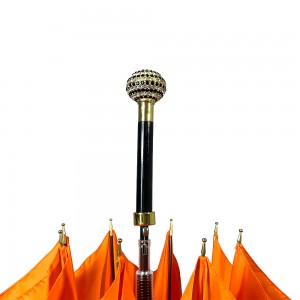 Ovida guarda-chuva personalizado de corpo inteiro com alça de animal para presente premium estampas de logotipo promocional guarda-chuva laranja personalizado
