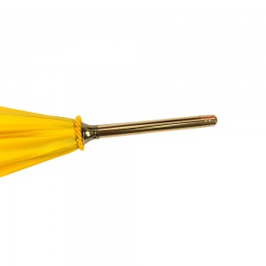 Ovida kogu keha kohandatud daamide mood looma käepide vihmavari esmaklassiline kingitus reklaam logo prindib kohandatud kollane vihmavari