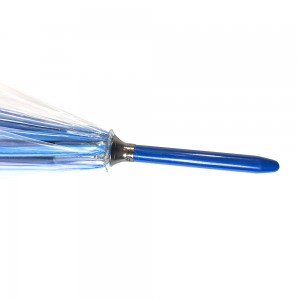 Ovida Transparant POE Umbrella Promoasje Rainproof PVC Plastic Umbrella Mei Custom