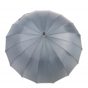 Влагозащитный зонт Ovida темно-синего цвета из понжа на 16 ребер