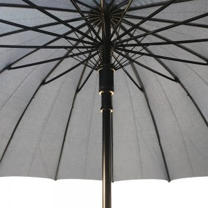 Ovida 커스텀 다크 블루 폰지 방수 우산 16갈비