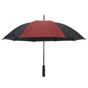 Czarno-czerwona parasolka Ovida w wielu kolorach z antypoślizgową rączką z pianki