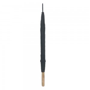 OVIDA गोल्फ छाता लकड़ी की छड़ी हैंडल कस्टम डिजाइन के साथ धातु फ्रेम छाता