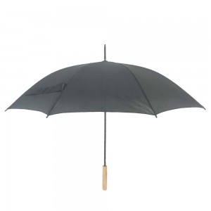 ОВИДА Голф кишобран са дрвеном ручком на штапу Кишобран са металним оквиром са прилагођеним дизајном