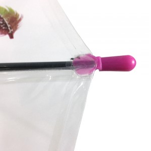 OVIDA 23*8K POE PVC Umbrella Clear Transparent Umbrella With Custom Pattern at Color Design