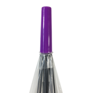 စိတ်ကြိုက်ပုံစံနှင့် အရောင်ပြောင်းလဲခြင်းဖြင့် OVIDA 23*8K PVC ထီး ကြည်လင်သော ဖောက်ထွင်းမြင်ရသောထီး
