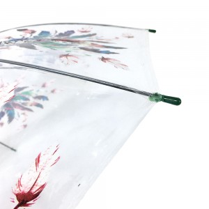 Ovidia 46″ Prozirni plastični kišobrani za odrasle sa automatskim otvaranjem