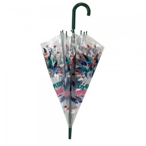 Ovidia 46″ Prozirni plastični kišobrani za odrasle sa automatskim otvaranjem