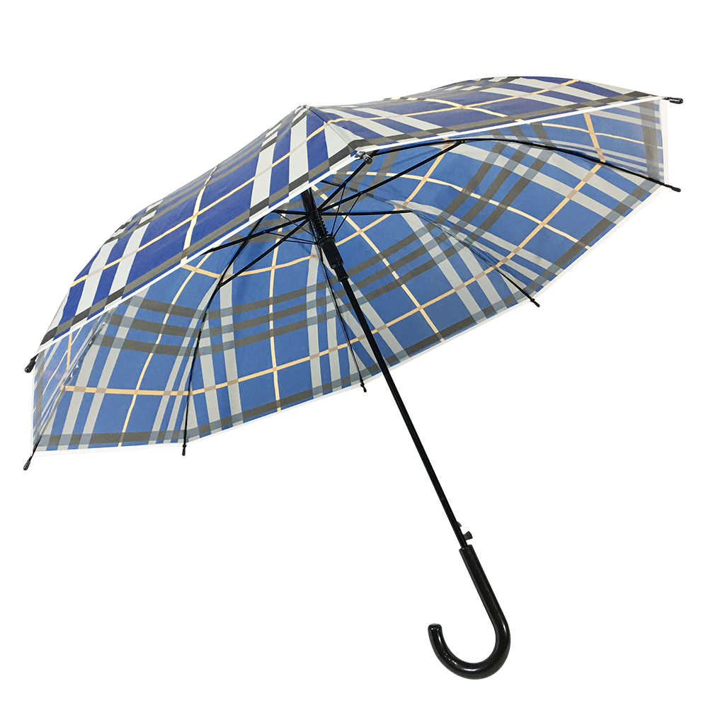 Ovida Clearly Umbrella ອັດຕະໂນມັດເປີດຟອງຊັດເຈນພິມ Umbrella ພາດສະຕິກ