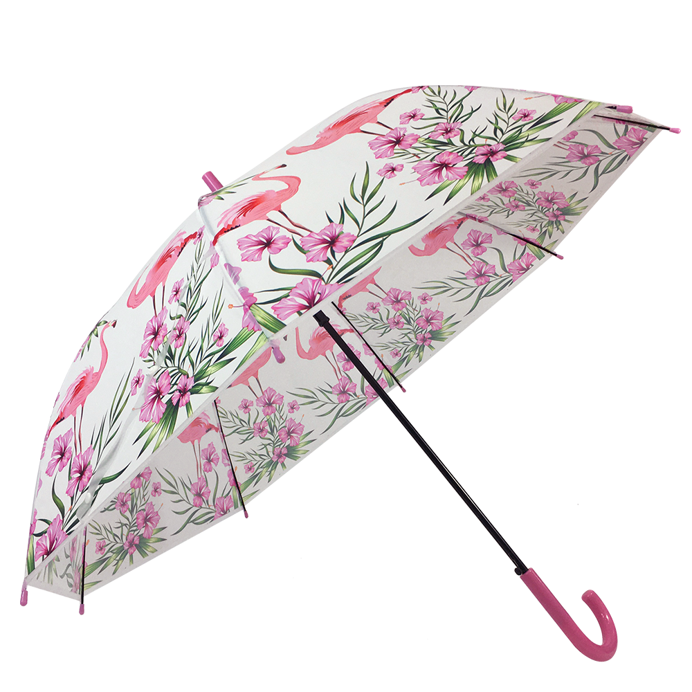 Ovida Bubble Umbrella Пластичен ПВЦ чадор со приспособено лого јасно печати чадор