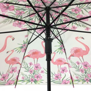 Ovida Bescht Verkaf POE Regenschirm Mat indeschen Stil Grousshandel China Factory Promotiouns Regenschirm Mat Benotzerdefinéiert Logo