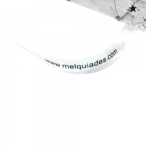 Ovida PVC plastmasas lietussargs ar pielāgotām logotipa izdrukām Skatiet cauri caurspīdīgu lietussargu