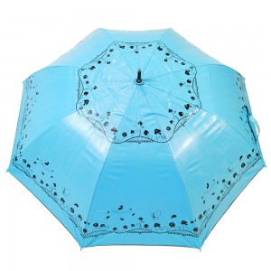 Parapluie de revêtement de couleur Ovida Best Selling avec parapluie promotionnel en usine de Chine en gros de fibre de verre coloré de style indien
