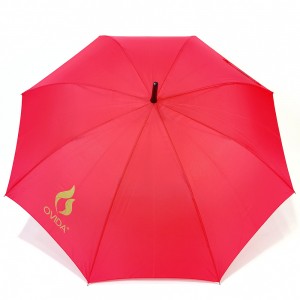 OVIDA 빅 사이즈 우산 방풍 및 방수 우산 유리 섬유 샤프트 사용자 정의 로고 및 색상 변경