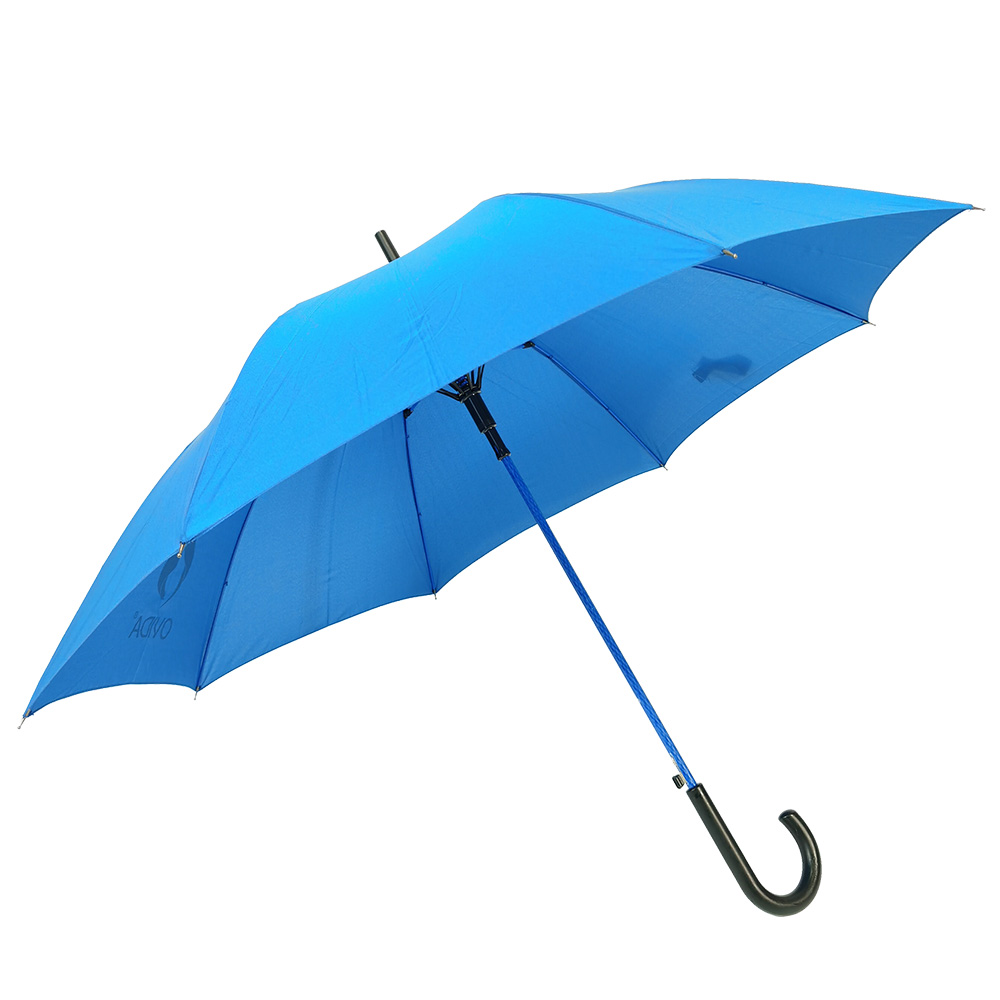 Ovida laŭmenda emblemo presita ombrelo marka presa ombrelo vitrofibro fortika ombrelo