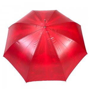 Ovida aluminiowy uchwyt i parasol z trzonkiem z podwójnymi żebrami błękitny parasol z powłoką UV wysokiej jakości reklama niestandardowy parasol