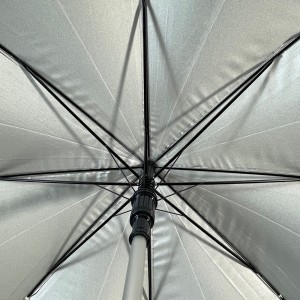 Ovida Automatic Open Umbrella Silver Coating Sun Block Umbrella Anti UV Custom Umbrella