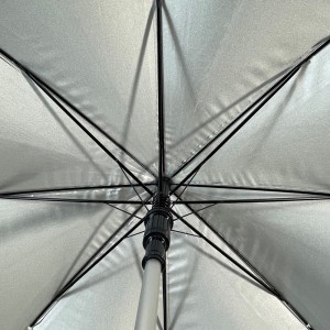 OVIDA ombrellë e drejtë Golf Paraguas gjysmë automatike e hapur me veshje argjendi Dizajn i personalizuar