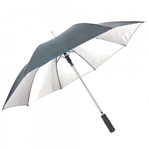 OVIDA Golf Straight Umbrella Paraguas polavtomatski odprt s srebrno prevleko po meri