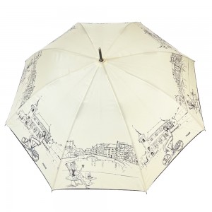 Ovida brugerdefinerede brugerdefinerede logo udskriver paraplyer til digitale fotografiparaplyer