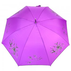 Paraguas con estampado de logotipo de Ovida para mujer, paraguas de boda a la moda para mujer