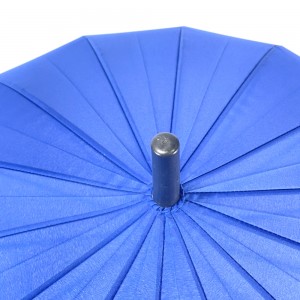 Ovida Grousshandel Fabréck Regenschirm Benotzerdefinéiert Logo Prints Regenschirm 14 Rippen Riicht Regenschirm