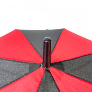 OVIDA 23 Inch 8 Ribs J Shape Handle Umbrella Custom Design Umbrella ສີແດງ