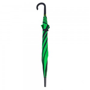 Парасолька з гумовою ручкою OVIDA 23 дюйми, 8 ребер J-форми Зелена парасолька спеціального дизайну