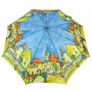 Ovida Custom Logo Prints Umbrella Photography Quality Auto Umbrella Com Impressões Digitais Guarda-chuvas