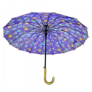 Ovida マニュアル 16 本リブ インド傘 アフリカ柄 安い傘