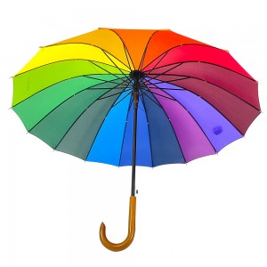 Umbrellas dealbhaiche fèin-ghluasadach Ovida Open Custom Design 16Panels Umbrella Auto 46Arc Umbrellas Slàn-reic