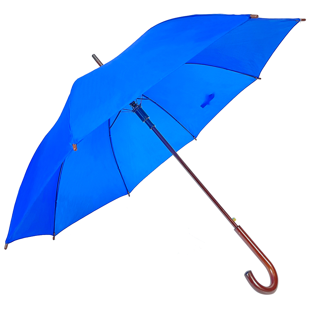 Umbrelă de ploaie OVIDA cu mâner din lemn de 23 inch, cu design personalizat