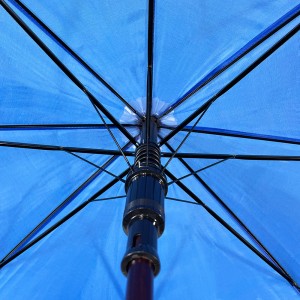 OVIDA 23 tums paraply med trähandtag utanför starkt regnparaply med anpassad design